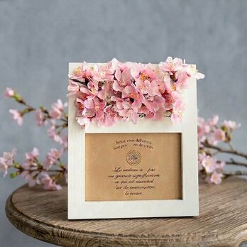 春の記憶 桜のフォトフレーム　母の日　送別会　写真立て