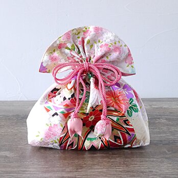 着物　絹　巾着　幸せを呼ぶFUGURO　プレミアム　