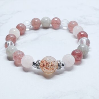 ✦ 頑張りすぎず、心地良い日々へ 数量限定✦天然石ブレスレット｜スーパーセブン・ピンクエピドート・ラブラド No.863