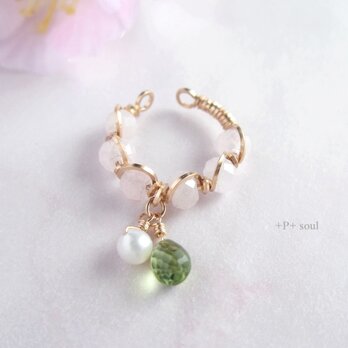 14kgf 桜氷イヤーカフ (片耳) 【MN-614EC】