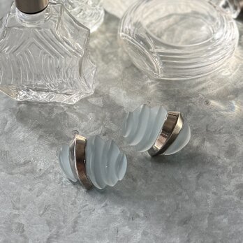 PA494-【 AVON 】エイボン・ヴィンテージピアス 1989 Frosted Coolers- Blueberry