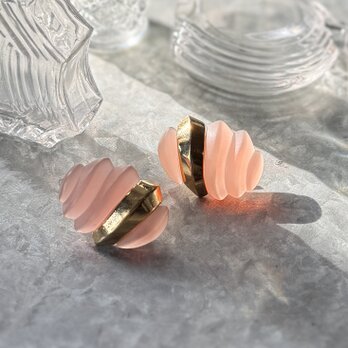 PA495-【 AVON 】エイボン・ヴィンテージピアス 1989 Frosted Coolers- Pink