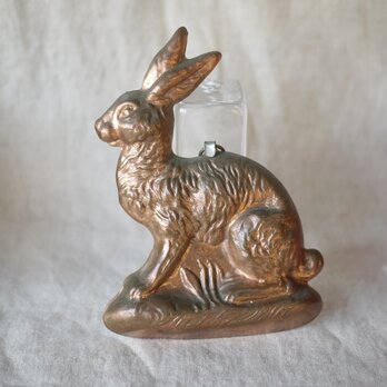 コッパーモールド　兎のチョコレート型　ヴィンテージ銅の菓子型  スイス