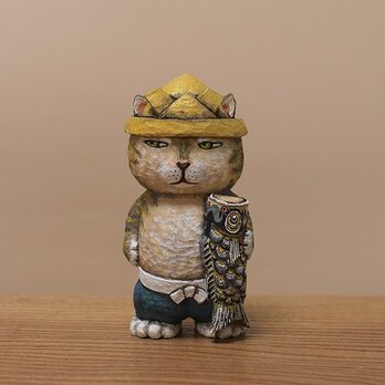 五月人形、こいのぼりネコ