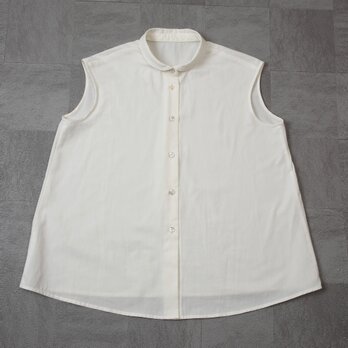 #536ブラウス(台襟付きフラットカラー