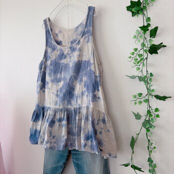 1点もの！裾ギャザーガーゼタンクトップ