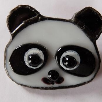 ピンブローチ（パンダ）
