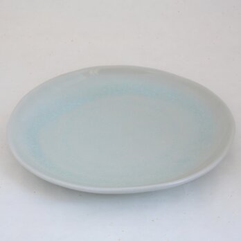 りんご灰釉　楕円プレート皿