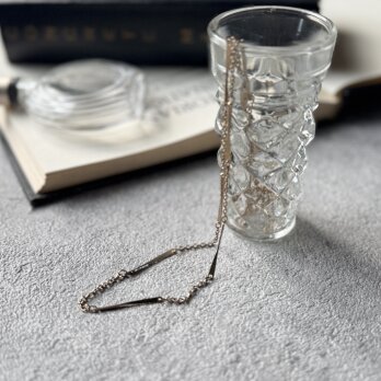 NA164-【 AVON 】エイボン・ヴィンテージネックレス  60cm Bar & Link Chain Gold