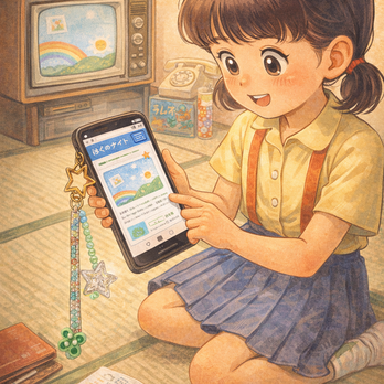 四つ葉ふるふるストラップ