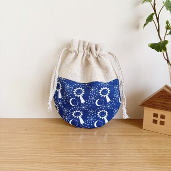 ラウンド型のミニ巾着（ドイツ・スマイル）