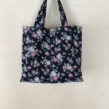 「花柄模様」トートバッグ