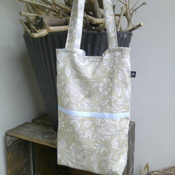 BotanicalCotton×linen 小ぶりのTote&Pouch