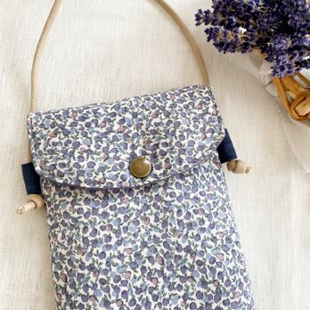 リバティプリント・スマホポーチ／スマホショルダー