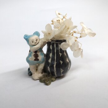 ちびっこ花器【 水色 】