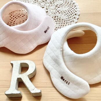 新作キルトニット♪White♪Baby pink♪オーガニック♪Merciスタイ