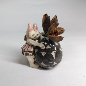 ちびっこ花器【 ピンク 】