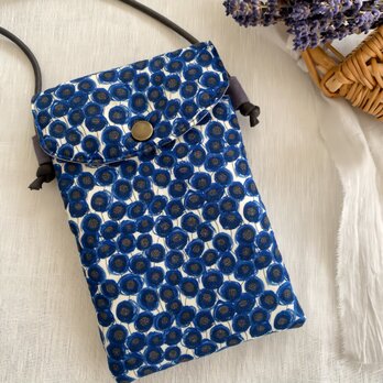 リバティプリント・スマホポーチ／スマホショルダー