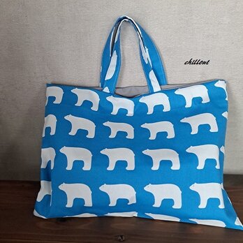 【入園・入学】レッスンバッグ：ブルーベア【0785】