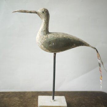 銀翼のカモメ　鳥オブジェ　デコパージュの鳥　ドイツ　