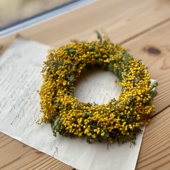 ミモザのリース