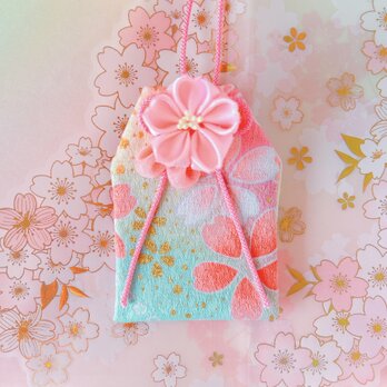 桜の朝｜一年中使える桜のお守り袋（新生活や母の日に／元巫女が仕立てる）