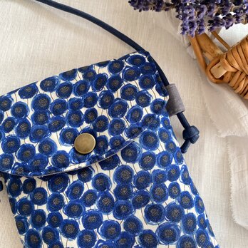 リバティプリント・スマホポーチ／スマホショルダー