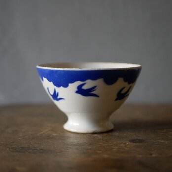 ツバメのカフェオレボウル　フランスアンティーク　アンティークのある暮らし　