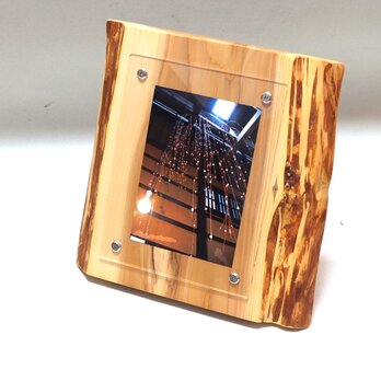 おしゃれな木のフォトフレーム No.57　一位の天然木（L-57）