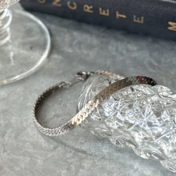BA89-【 AVON 】エイボン・ヴィンテージブレスレット 1980-90's Herringbone Silver