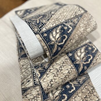 唯屋オリジナルインドネシアバティック半幅帯