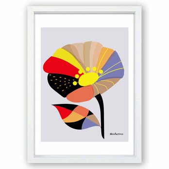 アートに咲く　花　送料無料 　イイネたのしいポスター　イラスト　ポスター　アートポスター　アート/sei検索新着順　2866