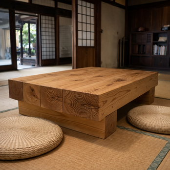 横幅100×奥行52cmどっしり木製センターテーブル センターテーブル ローテーブル ナチュラルカラー
