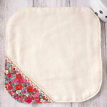 ペット用お食事マット　一点限定　小型犬　猫　フードマット　ご飯マット　お水マット　ランチョンマット　ガーゼ　ギフト　No.78