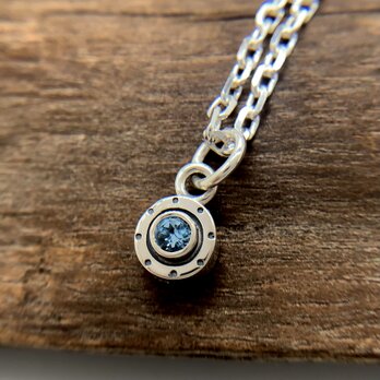 ブルートパーズ ネックレス メンズ シルバー925　fc270