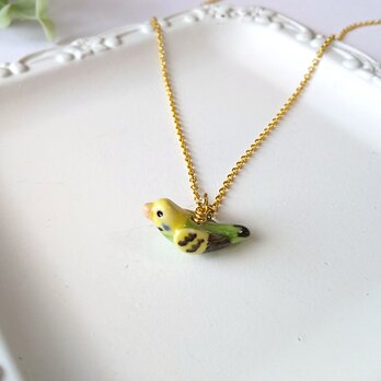 セキセイインコ・ノーマルグリーンのネックレスのコピーのコピー