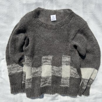 Grace Block-check Sweater
