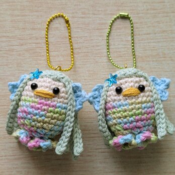 アマビエのあみぐるみキーホルダー