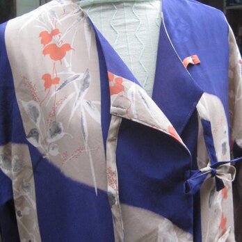 着物地からのカシュクールワンピース