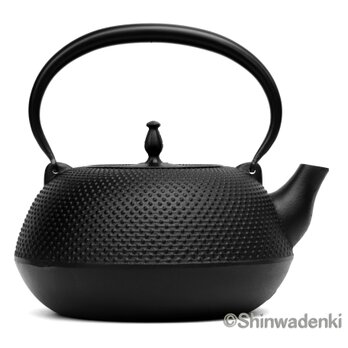 【お取り寄せ】南部鉄器 鉄瓶 眞 -SHIN- 黒 大 2L 日本製 直火・IH対応