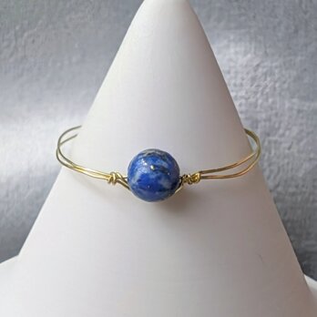 18KGP｜ お守りリング　ラピスラズリ　天然石　指輪　金属アレルギー対応　 フリーサイズ　ゴールド　ピンキーリング