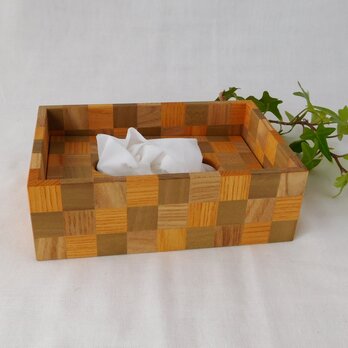 ポケットティッシュケース(ケヤキ×朴×ニレ神代)