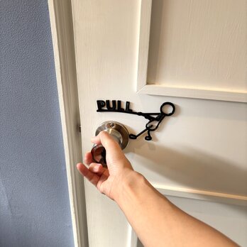 ユニークPUSH&PULLサイン_075