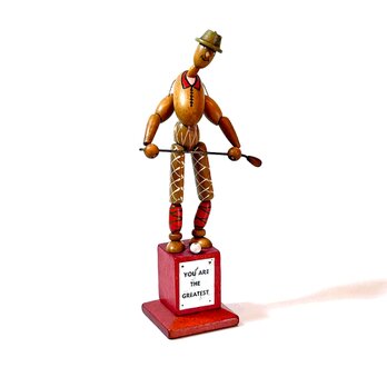 MCM West Germany Jointed Wood Golfer Vintage Trophy