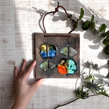 美しいりんごの陶板｜Tilgmans｜北欧の壁飾り｜ウォールアート