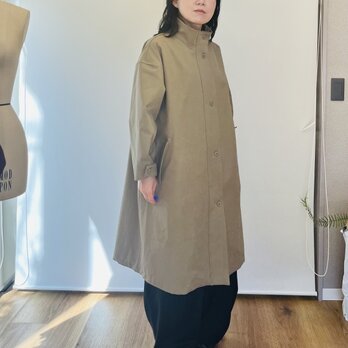 コットンAラインコート(カーキ)