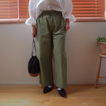 【Pre-order】Cotton Baker Pants KHAKI
