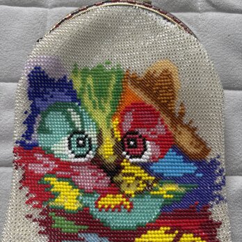 ビーズがま口猫