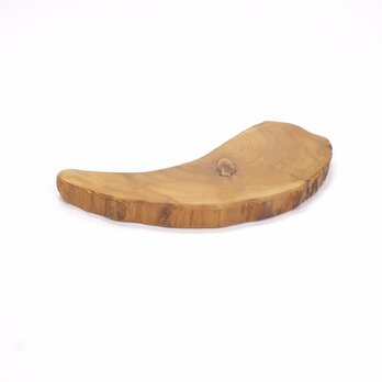 【屋久杉木工品】なめらか勾玉型の屋久杉飾り台座 飾り台 置台 置き台