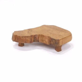 【屋久杉木工品】細やかな年輪が続く屋久杉飾り台座足つき 飾り台 置台 置き台